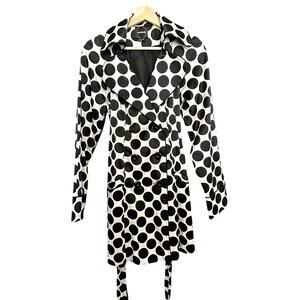 Polka Dot Trench Coat
